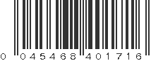 UPC 045468401716