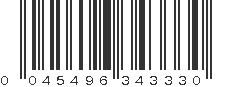 UPC 045496343330