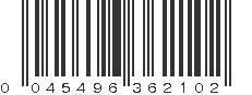 UPC 045496362102