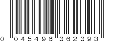 UPC 045496362393