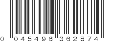 UPC 045496362874