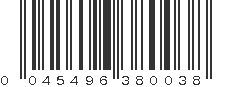 UPC 045496380038