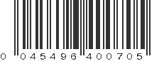 UPC 045496400705