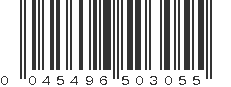 UPC 045496503055