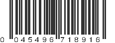 UPC 045496718916