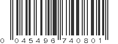 UPC 045496740801