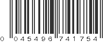 UPC 045496741754