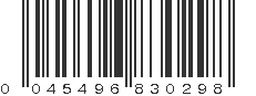 UPC 045496830298