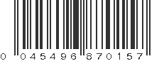 UPC 045496870157