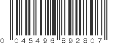 UPC 045496892807