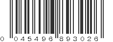 UPC 045496893026