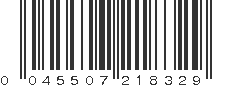 UPC 045507218329