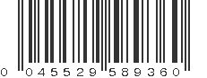 UPC 045529589360