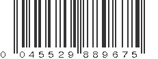 UPC 045529889675