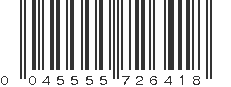 UPC 045555726418