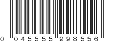 UPC 045555998556