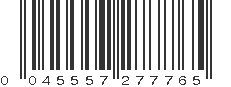 UPC 045557277765