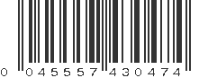 UPC 045557430474