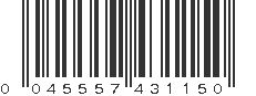 UPC 045557431150