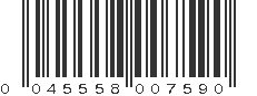 UPC 045558007590