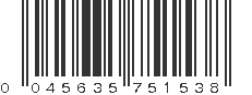 UPC 045635751538