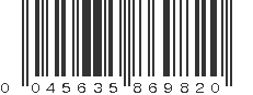 UPC 045635869820