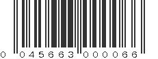 UPC 045663000066