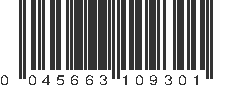 UPC 045663109301