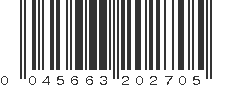 UPC 045663202705