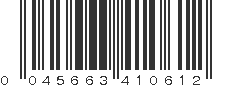 UPC 045663410612