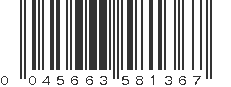 UPC 045663581367