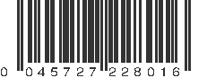 UPC 045727228016