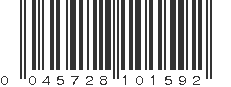 UPC 045728101592