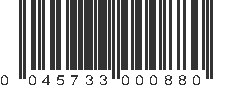 UPC 045733000880