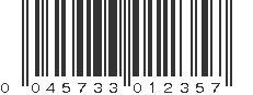 UPC 045733012357