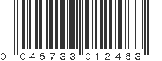 UPC 045733012463