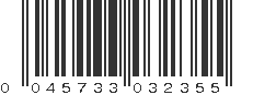 UPC 045733032355