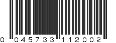 UPC 045733112002