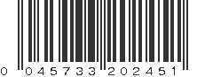 UPC 045733202451