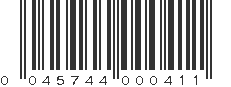 UPC 045744000411