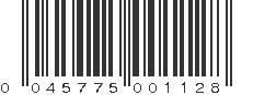 UPC 045775001128