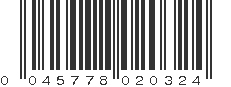 UPC 045778020324