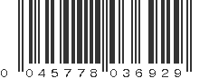 UPC 045778036929