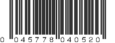 UPC 045778040520