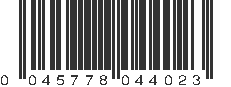 UPC 045778044023