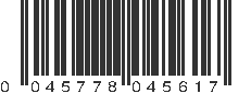 UPC 045778045617