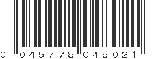 UPC 045778048021