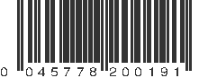 UPC 045778200191