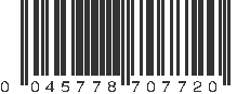 UPC 045778707720