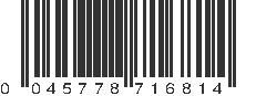 UPC 045778716814